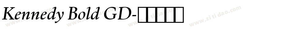 Kennedy Bold GD字体转换
